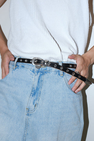 Floral Silver Belt