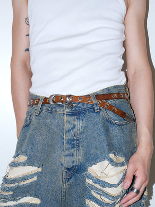 Floral Silver Belt