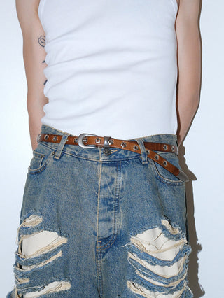 Floral Silver Belt