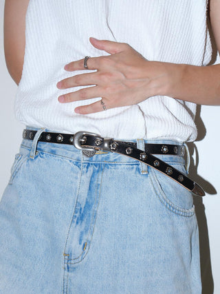 Floral Silver Belt