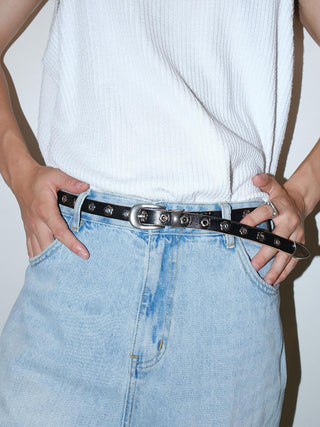 Floral Silver Belt