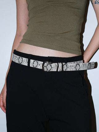 Snakeskin Punk Belt