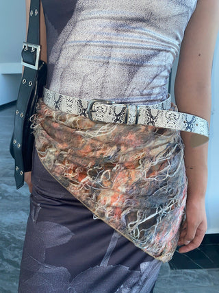 Snakeskin Punk Belt