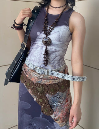 Snakeskin Punk Belt
