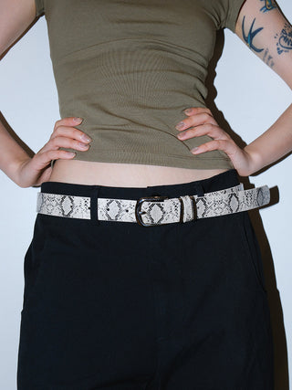 Snakeskin Punk Belt