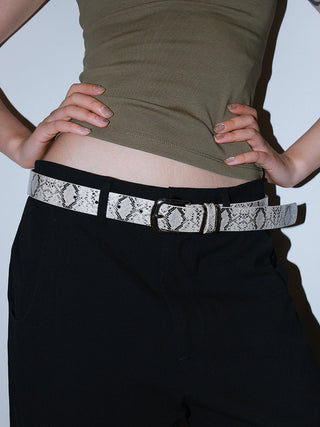 Snakeskin Punk Belt