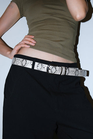 Snakeskin Punk Belt