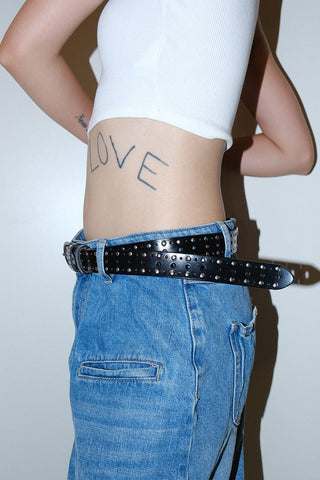 Yellow Rivet Belt
