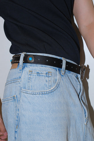 Turquoise Rivet Belt