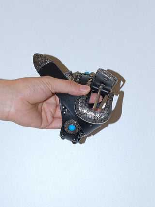 Turquoise Rivet Belt