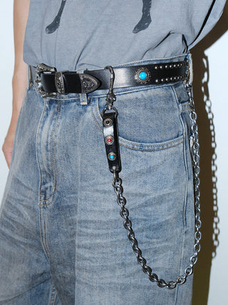 Turquoise Rivet Belt