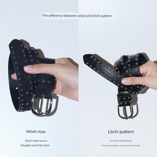 Velvet Rivet Belt