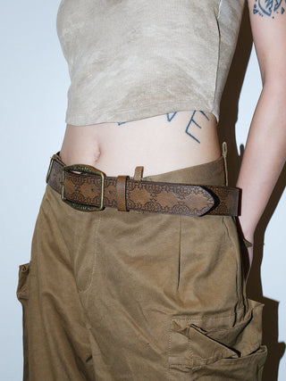 Carved Bronze Belt