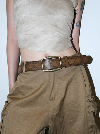 Carved Bronze Belt