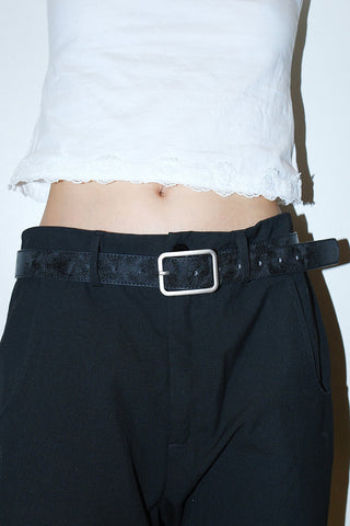 Distressed Silver Belt