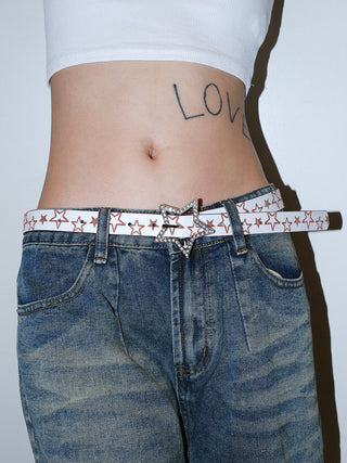Star Rhinestone Belt