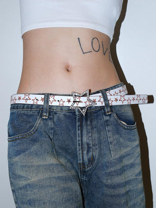 Star Rhinestone Belt