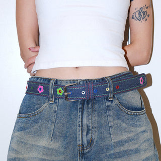 Sequin Canvas Belt