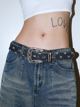 Sequin Canvas Belt