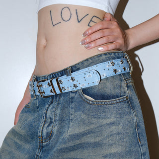 Sequin Canvas Belt
