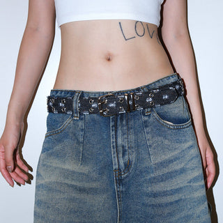 Sequin Canvas Belt