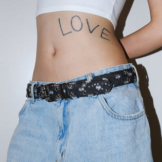 Sequin Canvas Belt