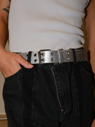 Silver Double-Hole Belt