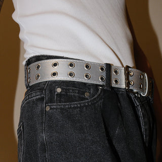 Silver Double-Hole Belt