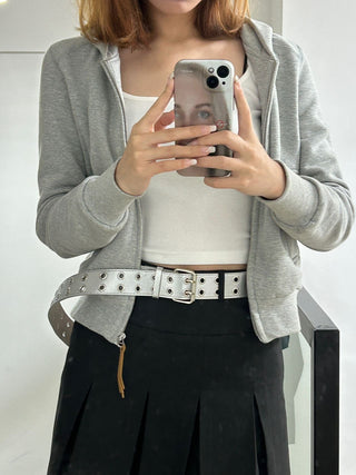 Silver Double-Hole Belt