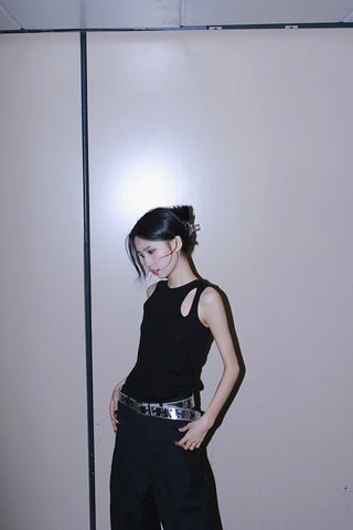 Silver Double-Hole Belt