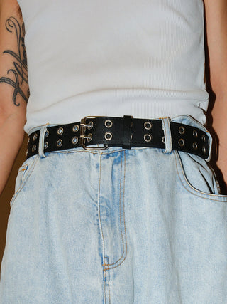 Silver Double-Hole Belt