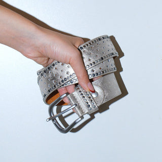 Rhinestone Wide Belt