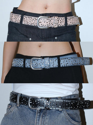 Rhinestone Wide Belt