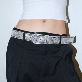 Rhinestone Wide Belt