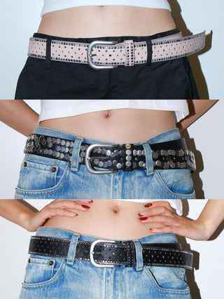 Rhinestone Wide Belt