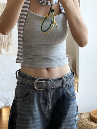 Rhinestone Wide Belt