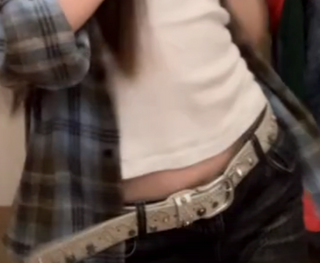 Rhinestone Wide Belt