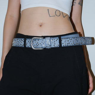 Rhinestone Wide Belt