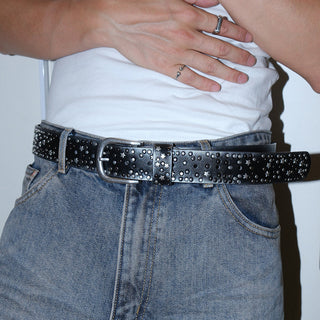Rhinestone Wide Belt