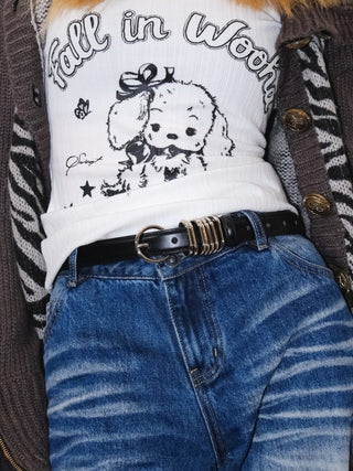 Round Buckle Belt