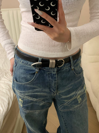 Round Buckle Belt