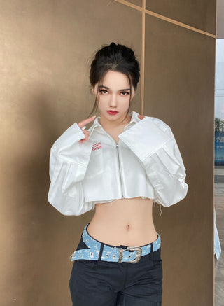 Destroyed Denim Belt