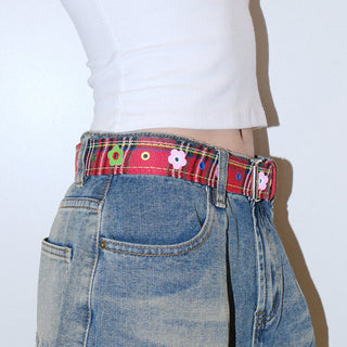 Plaid Stitch Belt