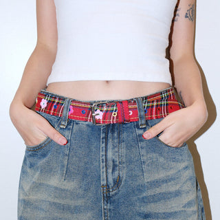 Plaid Stitch Belt