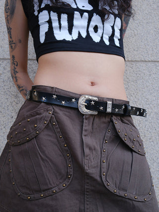 Carved Rivet Belt