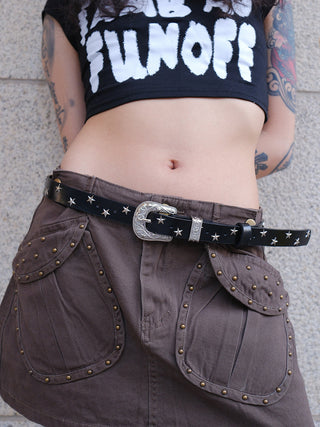 Carved Rivet Belt