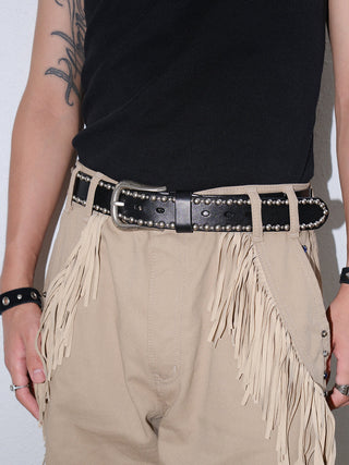Black Rivet Belt