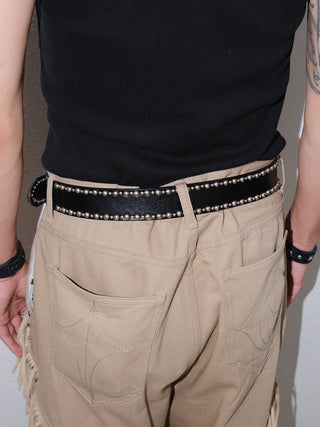Black Rivet Belt
