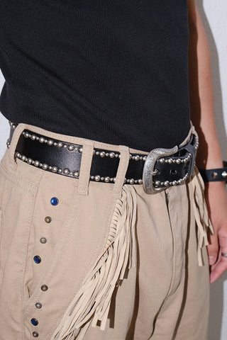 Black Rivet Belt