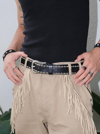 Black Rivet Belt